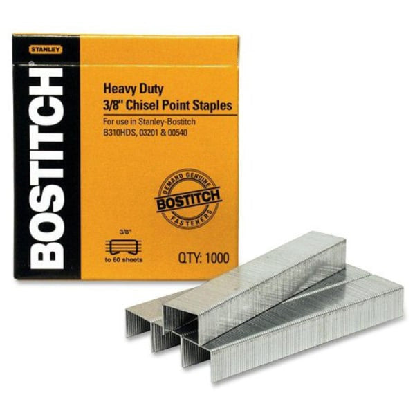 Bostitch 3/8" Heavy Duty Premium Staples Cj. 1000