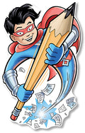 ACCENT WRITING SUPER HERO LARGE DOUBLESIDED