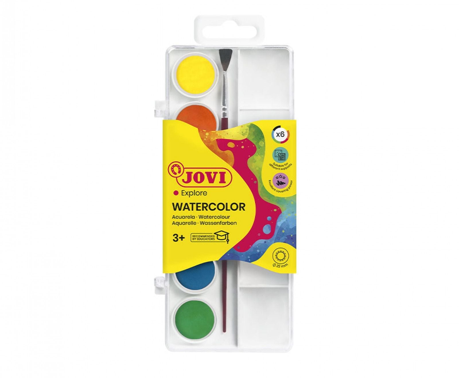 WATERCOLOUR PALETTE SET 6 COLOURS